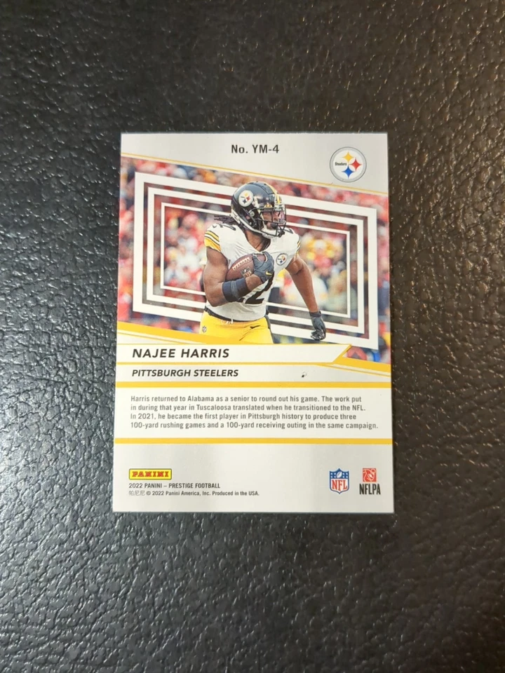 2022 Panini Prestige #YM-4 Najee Harris Youth Movement - Image 2 of 2