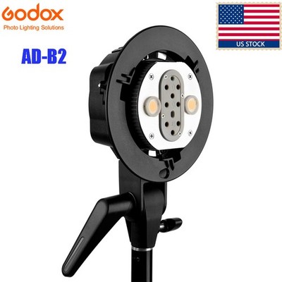 GODOX AD-B2 Dual Power Twin Head Bowens Mount Light Head Bracket for AD200Pro II