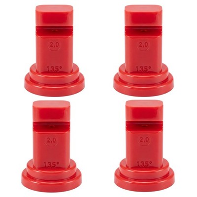 140° Deflector Broadcast Spray Nozzle, Red Boom Sprayer Nozzles with 2.0 Orif...