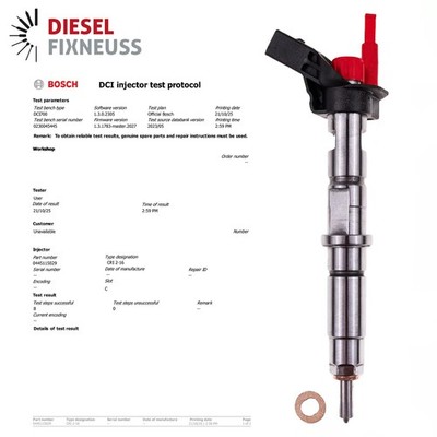EINSPRITZDÜSE Injektor VW Crafter 2.5 TDI 076130277 0445115029 03L130277
