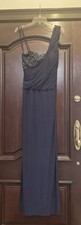 LM Collection Navy/blue Size 10 Bridesmaid Or Prom Or Party Dress. NWT