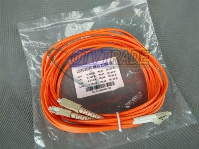 LC-SC 5 Meters MM LC-SC Duplex 50/125 OM2 Fiber Patch Cord Jumper Cable *yt