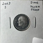 2003-S Roosevelt Dime Silver Proof Brilliant Luster