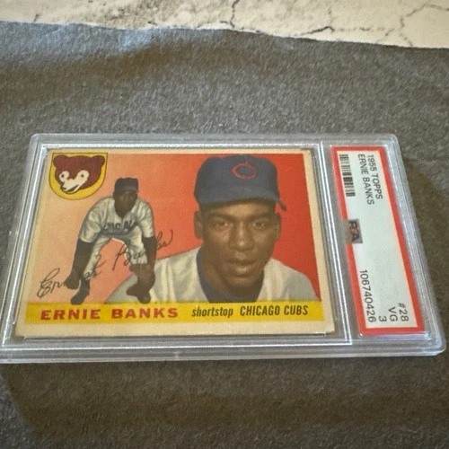 1955 Topps Ernie Banks Card #28.  