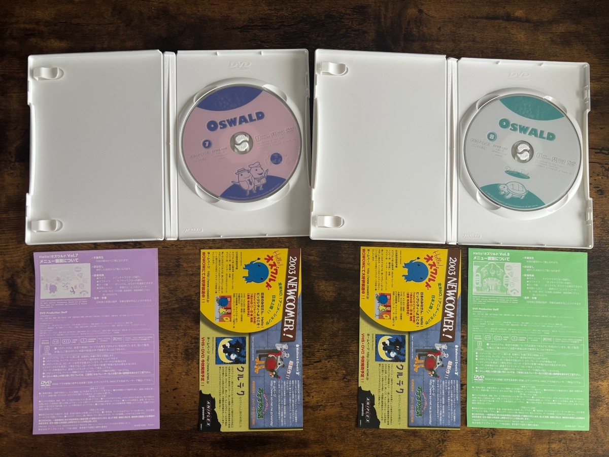 Hello Oswald Anime Complete 10 DVD Set Vol.1-8 + Special Vol.2
