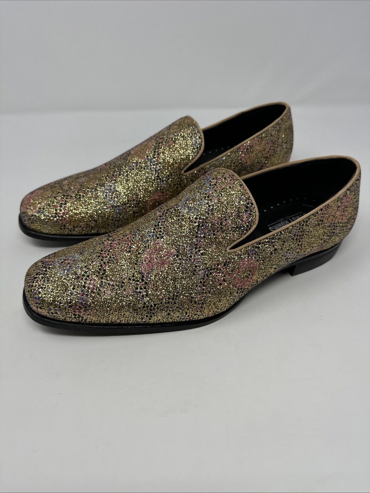 PANTOFOLA D’ORO Pantofola da fumo Stacy Adam’s Swank oro glitter floreale multi 25329 719 taglia 11