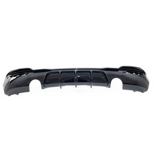 Heckansatz Diffusor Passend f�r BMW GT F34 M-Paket schwarz gl�nzend 2-Rohr