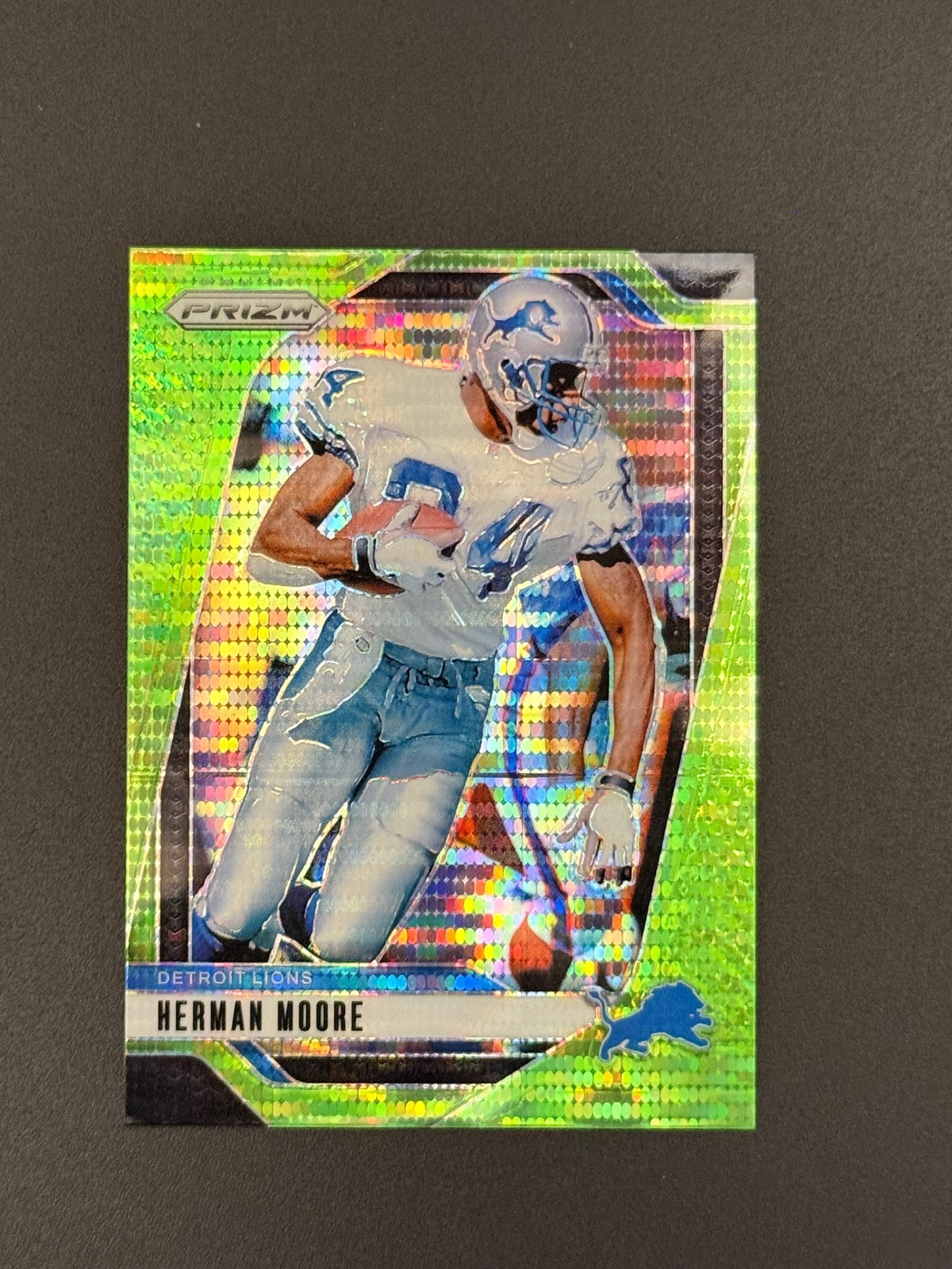 2024 Panini Prizm #100 Herman Moore Neon Green Pulsar