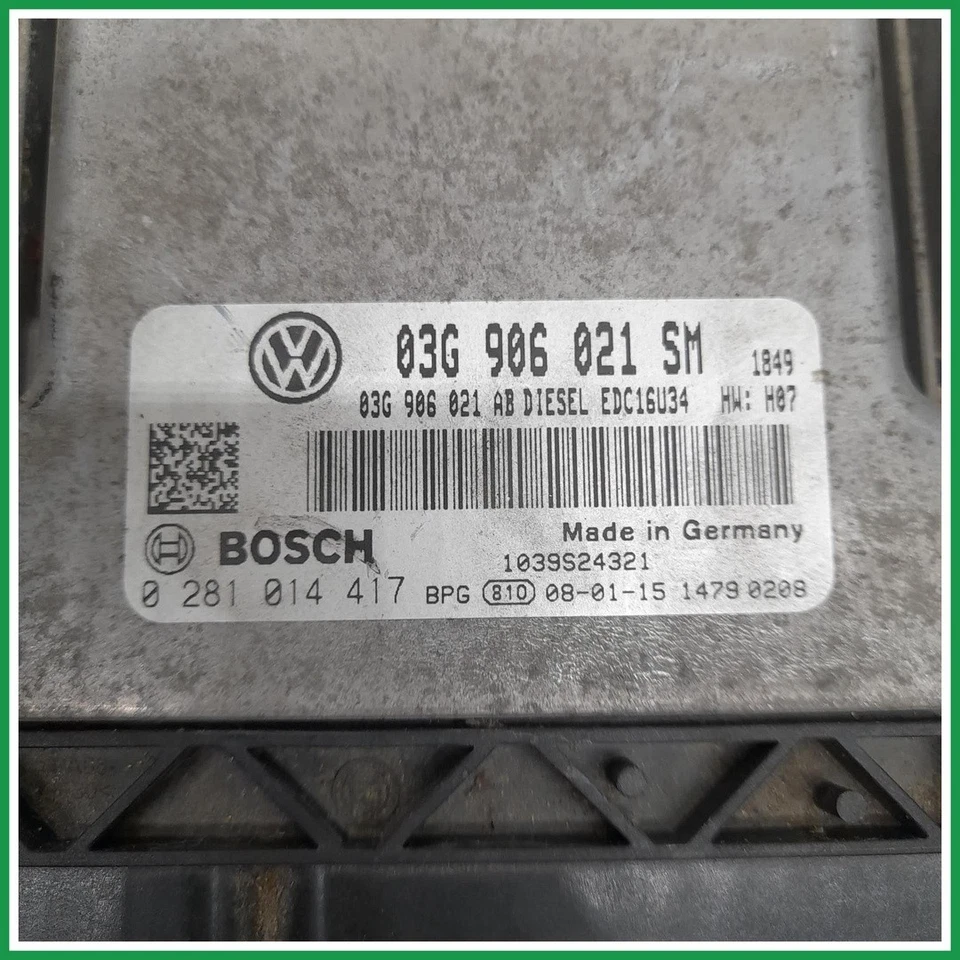 Centralina Iniezione Bosch 0281014417 Seat Altea XL 5P5 03G906021SM 2009 2010   - Immagine 3 di 4