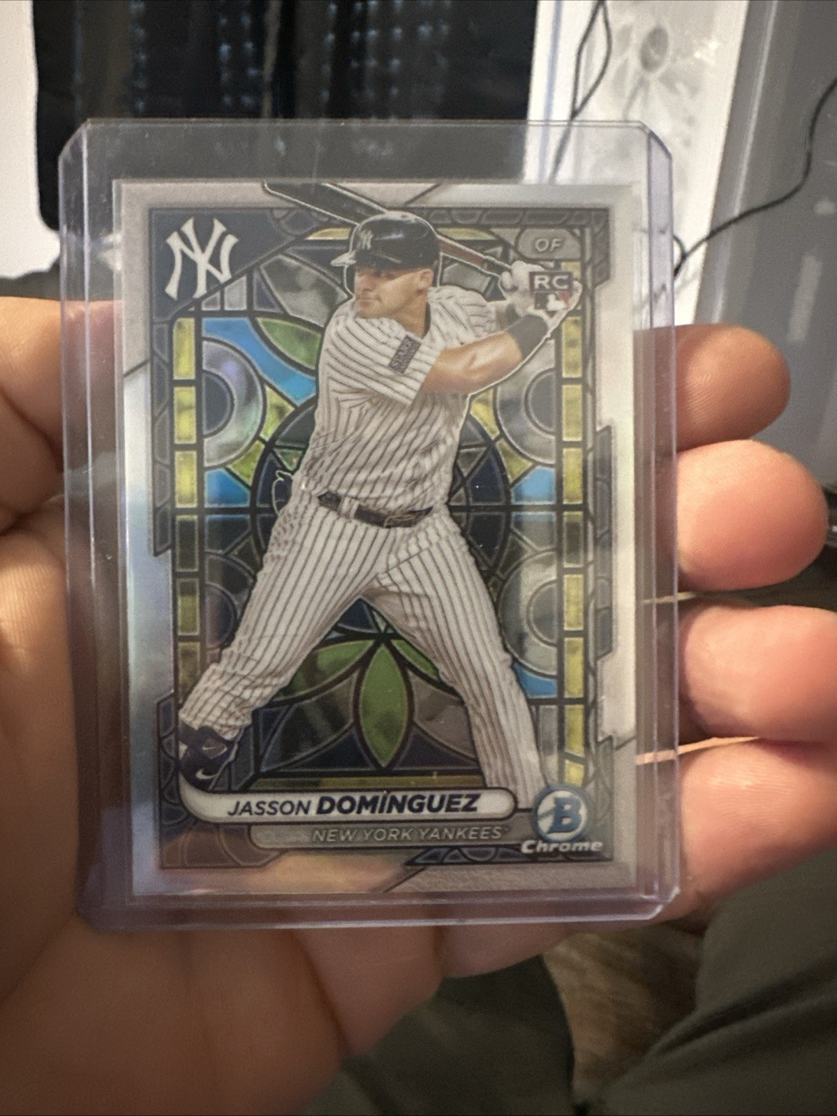 2024 Bowman Chrome - Jasson Dominguez #94 Etched in Glass Variation (RC)