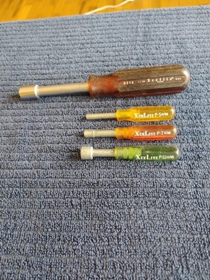 XceLite HS14 P5 P7 P11 Mini Nut Driver LOT VINTAGE USA TOOLS