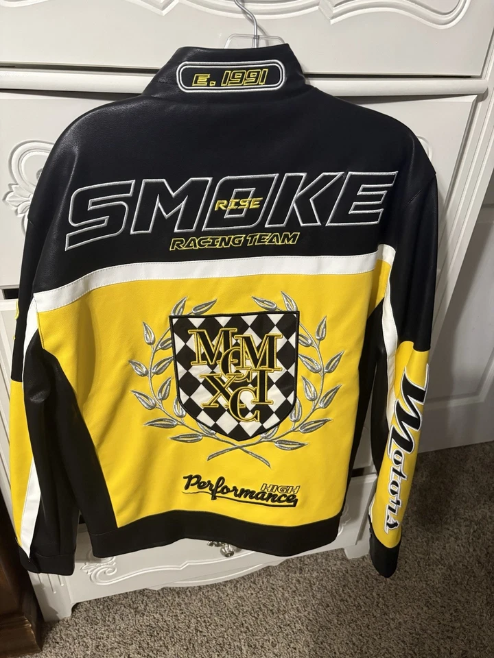 Chaqueta Racer Smokerise Hombre Talla Mediana - Nueva Sin Etiquetas Foto 2 de 4