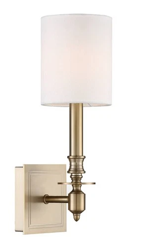 Crystorama Lloyd 13 1/2" High Aged Brass Wall Sconce - Picture 2 of 7