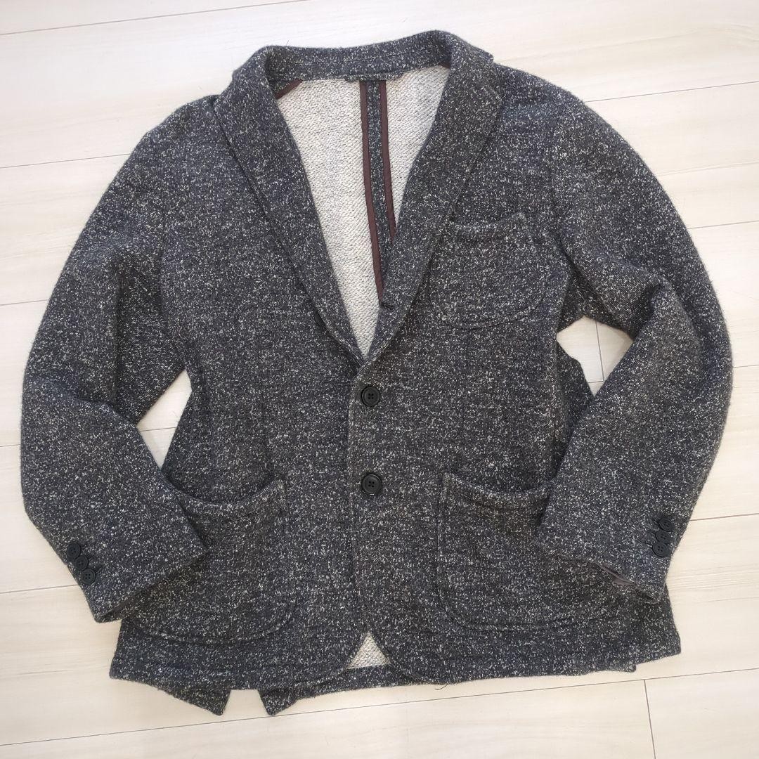RING JACKET Gray 3 Button Tailored Jacket Alpaca … - image 2
