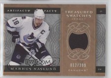 2007-08 Upper Deck Artifacts Treasured Swatches 12/299 Markus Naslund #TS-MN 2d8