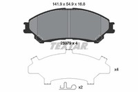 Bremsbelagsatz Scheibenbremse Textar 2597901 FüR Suzuki JY LY SX4 Vitara Cross