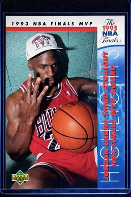 Rare-Michael Jordan 1992-93 Upper Deck #204 – 1993 NBA Finals MVP - Photo 1/2