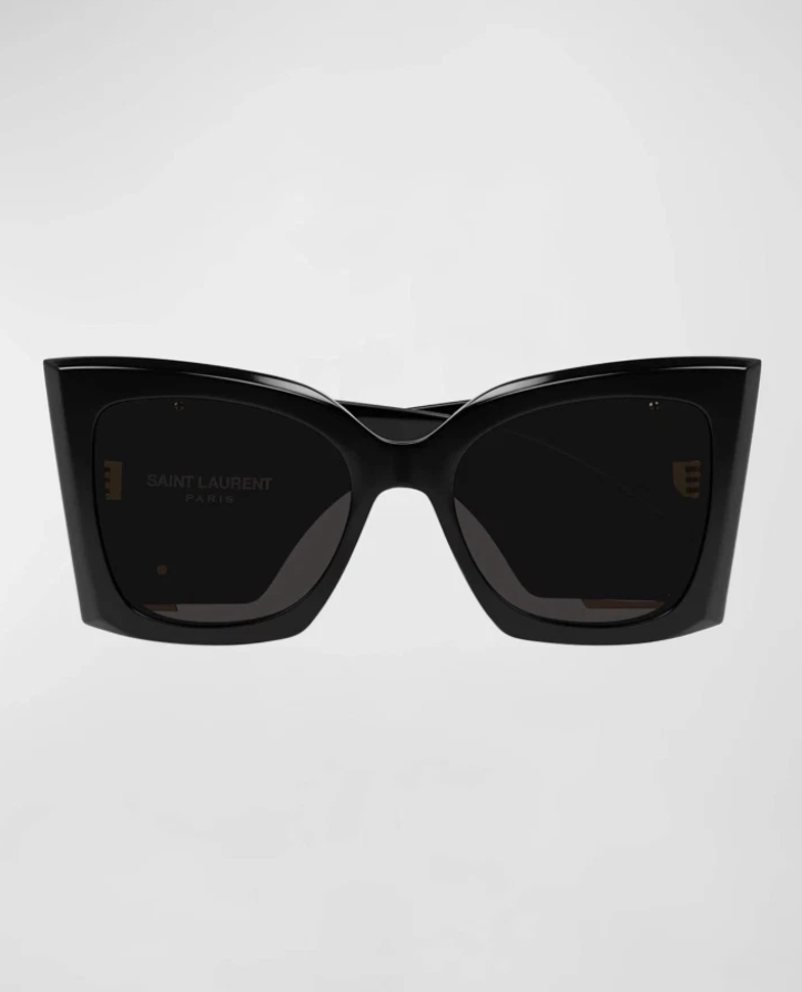 Saint Laurent SL M119 BLAZE-001 Black Gold YSL LOGO Cat Eye