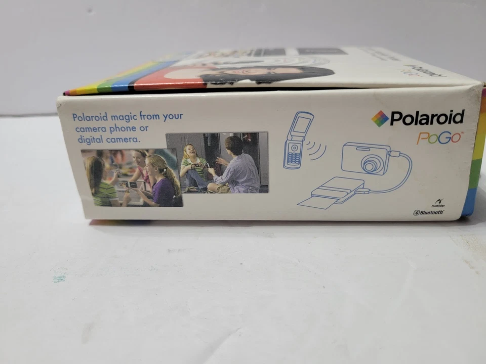 Polaroid PoGo Instant Mobile Color Printer Zink w/Cords & 2 Packs Photo Paper - Image 3 of 4