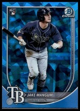 2025 Bowman Chrome Sapphire Edition Jake Mangum #50 Rookie Tampa Bay Rays RC