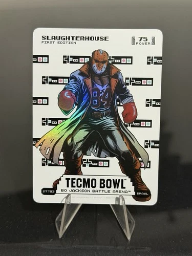 SLAUGHTERHOUSE Tecmo Bowl Bo Jackson Battle Arena 75 Power Brawl #ST793 Foil