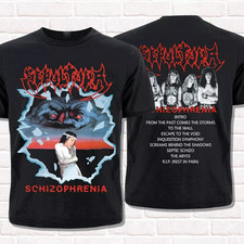 Camiseta Sepultura, Schizophrenia 1987 Thrash Metal, Death Metal, Groove Metal