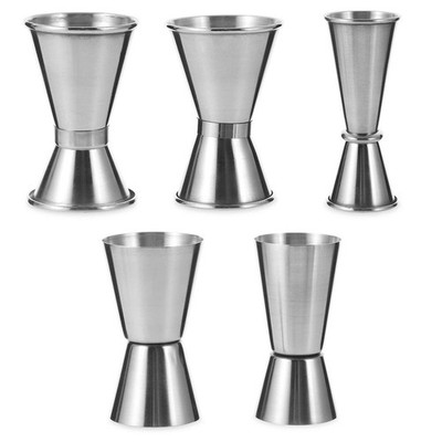 Stainless Steel Double Jigger Cocktail Measure Cup Bar Tool Shot Glass All Sizes