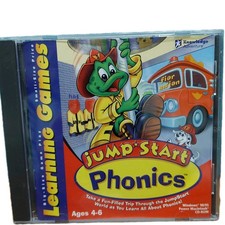 Jump Start Phonics Learning Games AGES 4-6 CD-ROM Windows 98/95 Tested Works