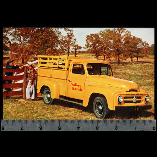 1953-55 IHC International R-110 Pickup: Dealer Promo Large 5x8 POSTCARD Unused