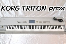 KORG TRITON ProX 88-Key Synthesizer Keyboard Silver Vintage Tested Japan
