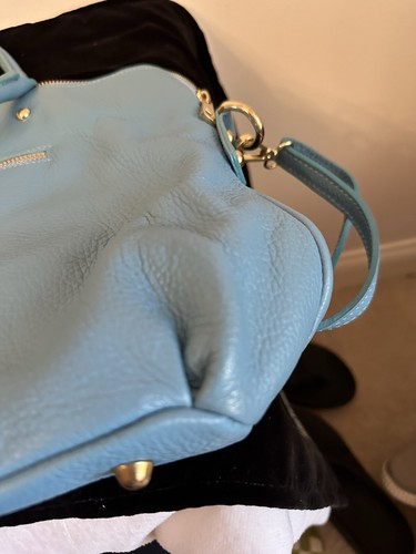 Vera Pelle Italy Leather Purse Turquoise - Picture 6 of 7