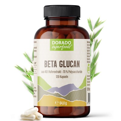 Beta Glucan - 120 x Kapseln 70% | 1760 mg Tagesportion - 1 Monatspackung