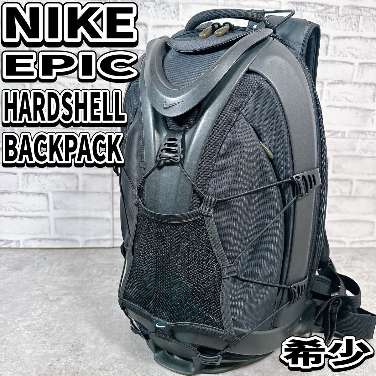 NIKE Epic Hardshell Backpack – Vintage Y2K Rucksack with Rugged Style -Rare