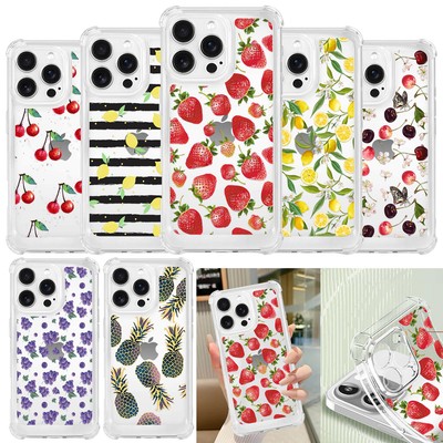 Phone Case For Samsung A55 A35 A56 iPhone 14 15 16 Fruits Pattern Flexible Cover