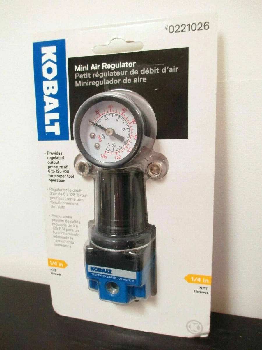 Kobalt Mini Air Regulator Pressure Compressor 0 To 125 Psi 1 4
