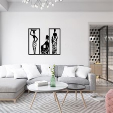 Minimalist Abstract Metal Wall Art Decor Woman Plaques for Living Room Bedroom