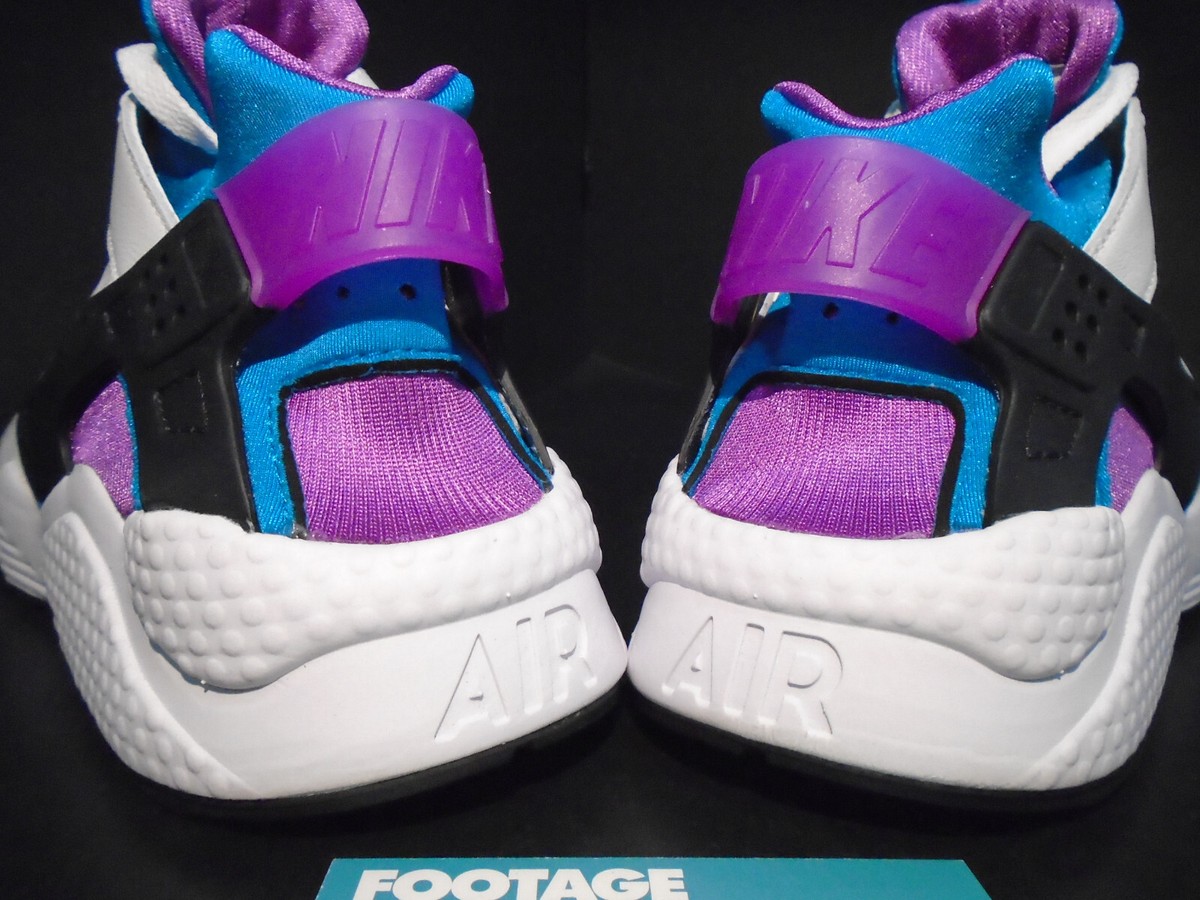 NIKE AIR HUARACHE WHITE AQUATONE AQUA BLUE MAGENTA PURPLE 