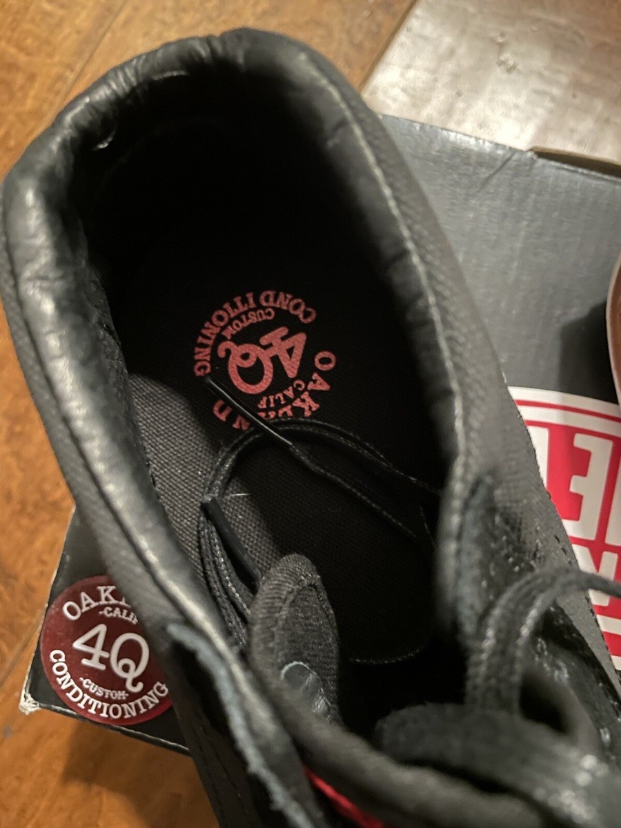 靴 VANS SK8-MID VERT PRO 4Q VANS Sk8-Mid Vert PRO MAX SCHAAF BLACK Canvas Suede Oakland