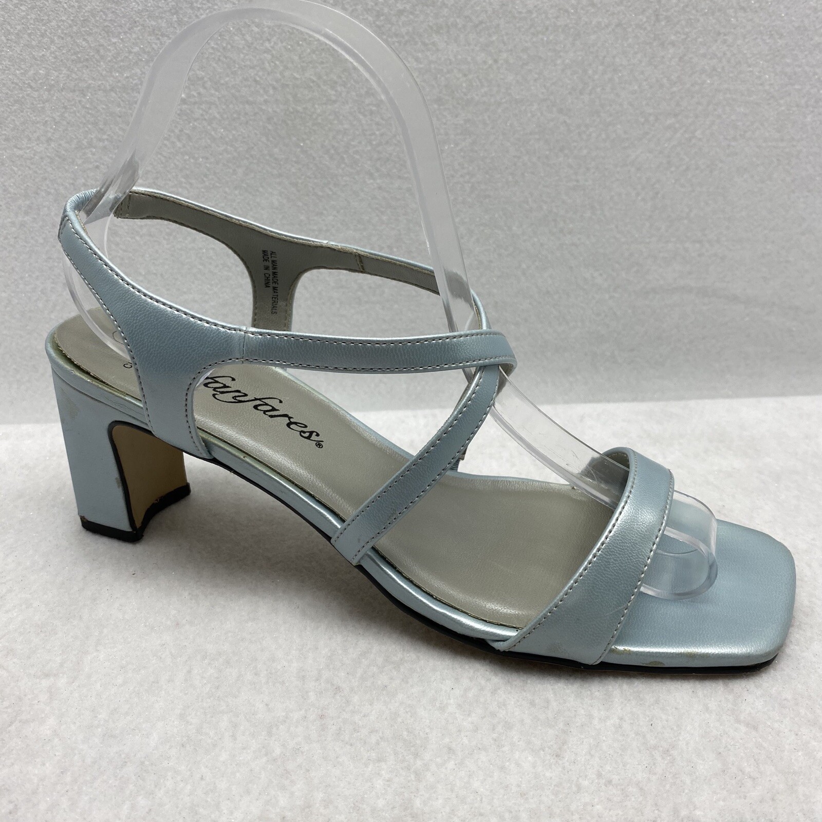baby blue strappy sandals