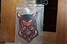 Vintage Sealed Pair of Car Decals Chroma Graphic DEVIL Free US Shipping