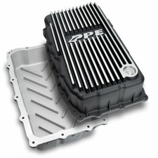 Ppe Brushed Aluminum Deep 10l80 Transmission Pan For 20 Chevy Gmc 3.0l Duramax