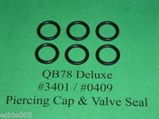 QB78, QB78D, XS78, TH78 Piercing Cap  Valve O-Ring Seals 3401  0409