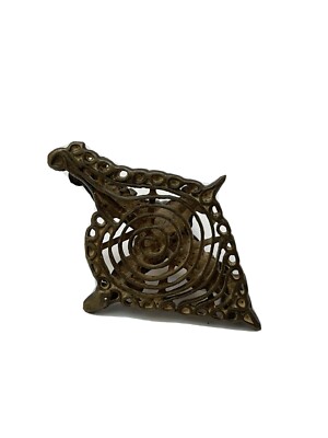 old indian brass seal spiral Shape  India Fabric Stamp Pendant