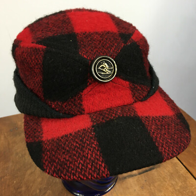 Vintage mod check 60s 70s Roffe ski cap hat Womens Vintage Roffe Red Checkered Ski Cap | eBay main image 3