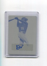 2021 Leaf Perfect Game Showcase Yellow Printing Plate Deundre Jones Auto 1/1