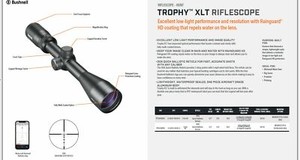 bushnell xlt trophy 12x40 reticle