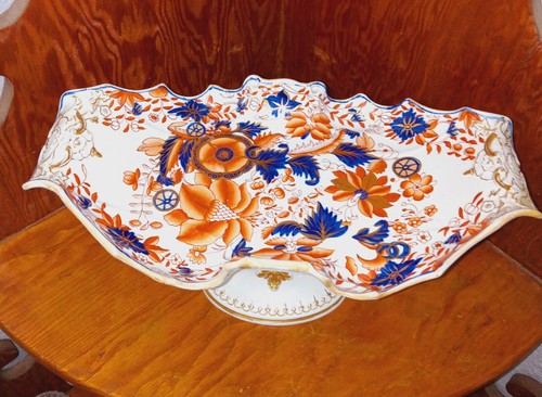 Extremely Rare 1813 Masons Ironstone Dessert Centerpiece Elephant Foot Imari - Picture 9 of 19