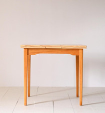 MidCentury Tavolo quadrato allungabile in formica, design scandinavo vintage 60s