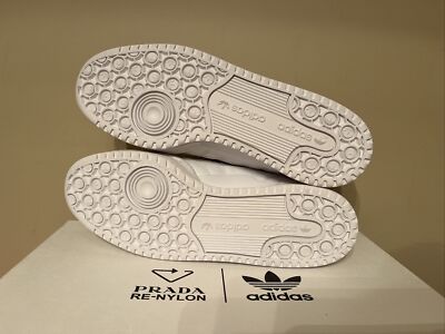 adidas gazelle silver green womens PRADA x ADIDAS Size 10 -Luna Rossa 21- White Rubber Lace-Up Sneakers main image 0