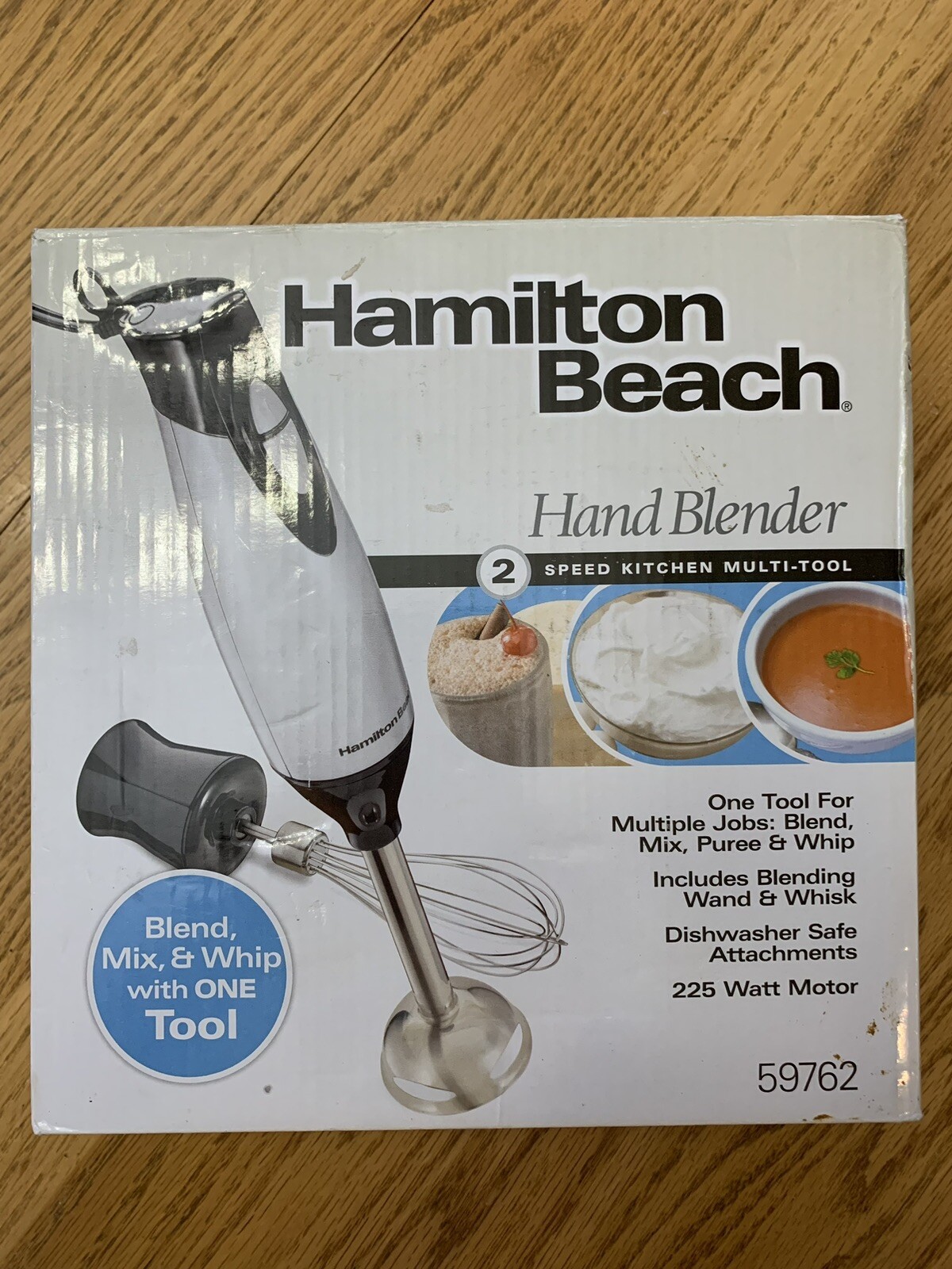 Hamilton Beach 2Speed Hand Blender with Whisk Attachment, New, 59762
